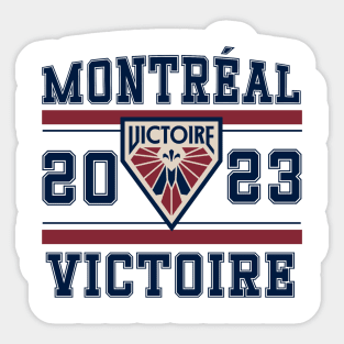 Montreal Victoire PWHL Vintage Logo Sticker